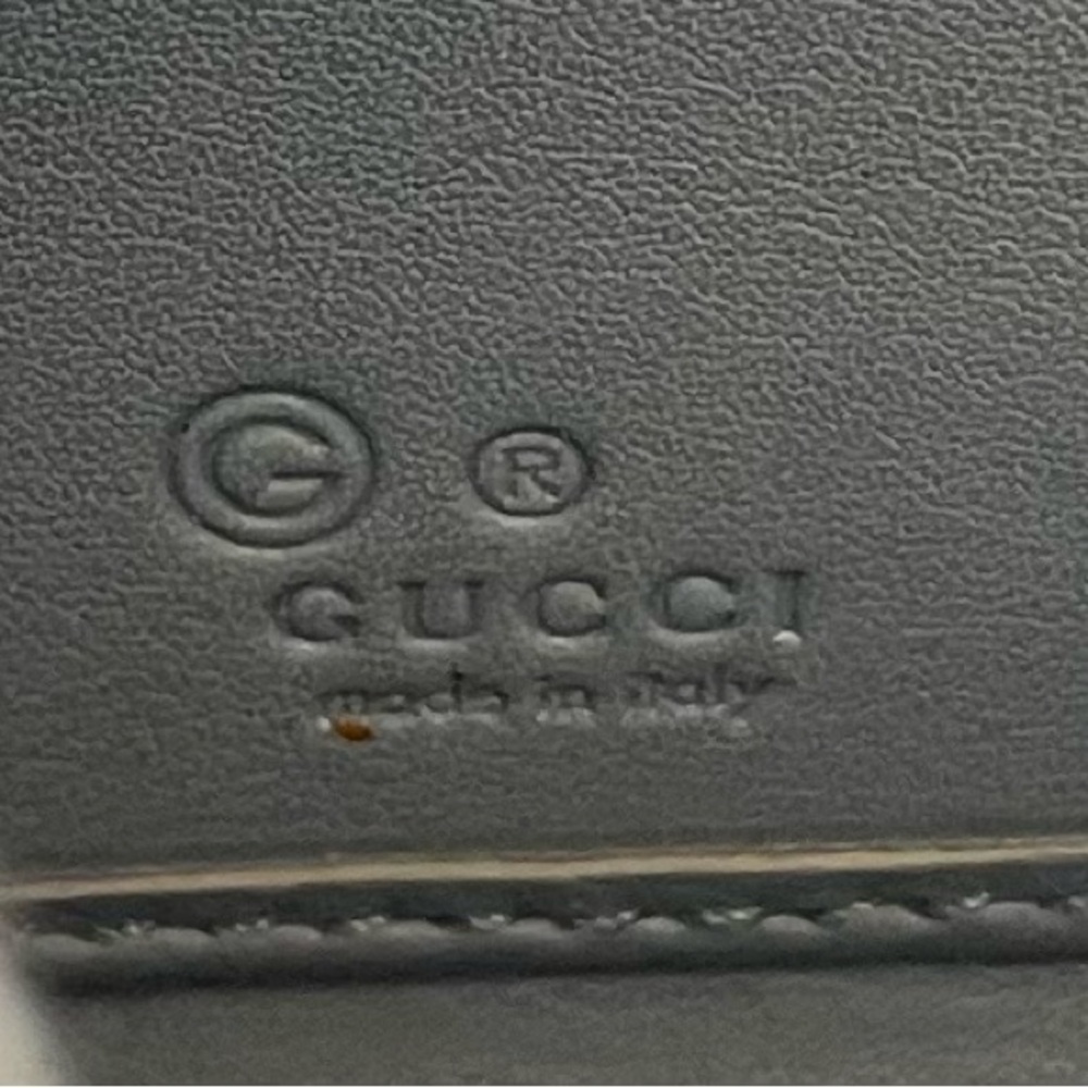 Gucci Authentic Vintage Light Blue Mini-Monogram Textured Zippy Wallet - Picture 14 of 16